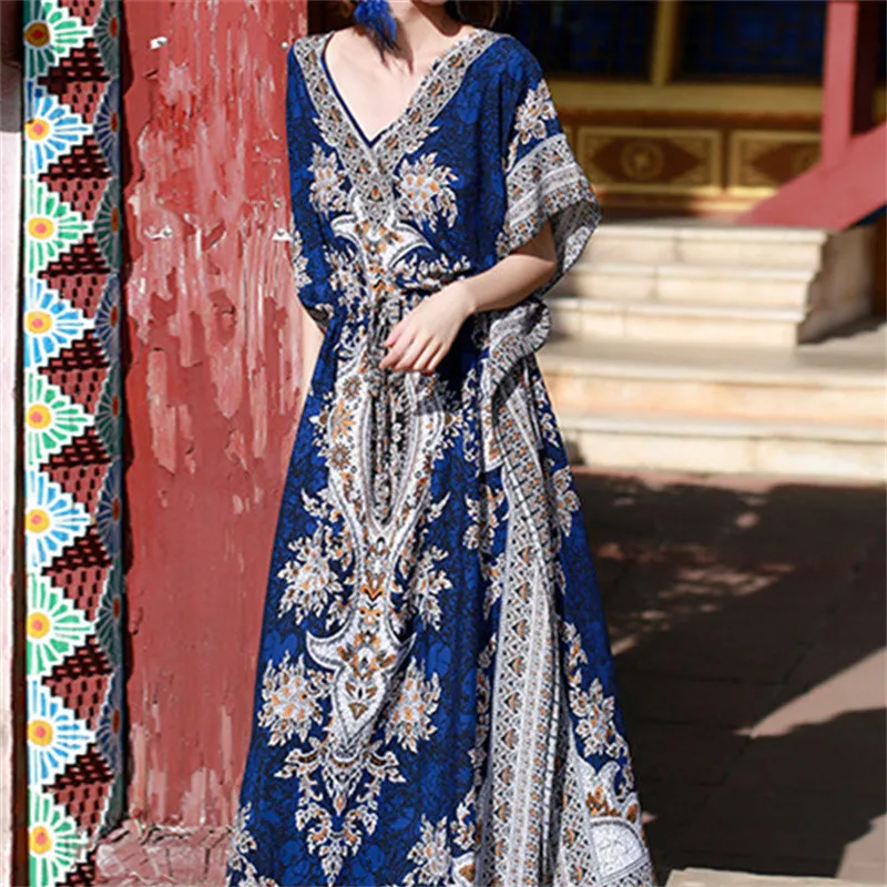 

Cotton Long Beach Cover up Robe de Plage Swimsuit Beach Tunic Vestidos Bathing suit Cover ups Kaftan Beach Swim cover up