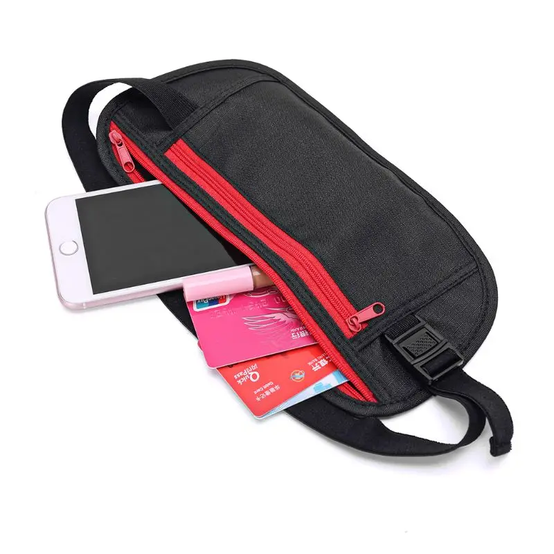 

Unisex Slim Waist Bags Travel Sport Money Belt Hidden Wallet Pouch Passport Security Pocket Anti-Theft Chest Pack Fanny Bag 2019