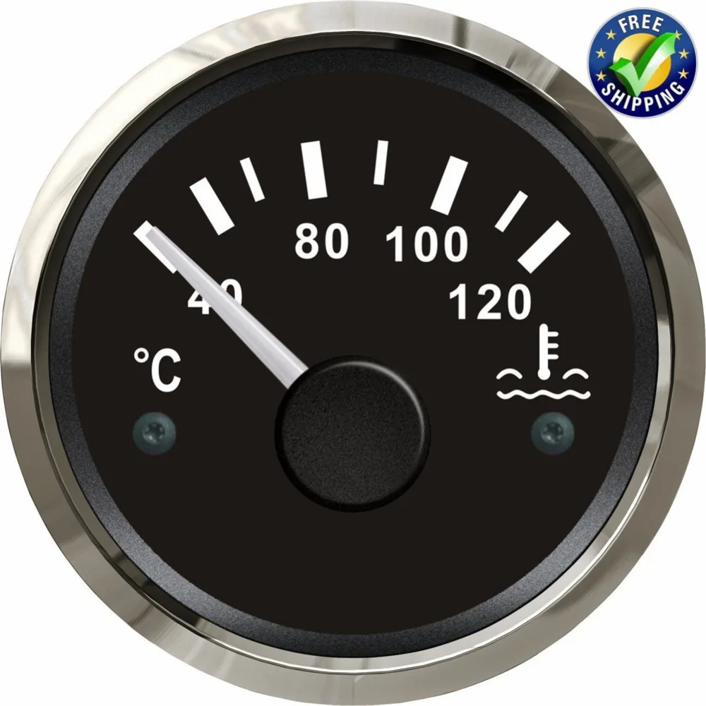 Pack of 1 52mm Pointer Type Water Temp Gauges 40 12 Degreee Water