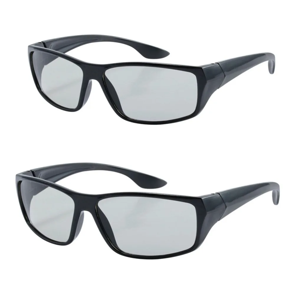 2 шт. в упаковке Высокое качество ментальная/PC пластиковая рамка Пассивные 3D очки с линейной поляризацией для Imax 3D, 4D, 5D, 6D кинотеатров