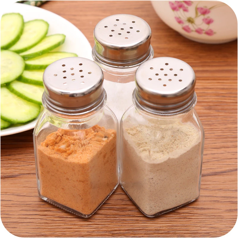 2017 New Hot Sale Transparent Spice Bottle Salt Pepper Kitchen Box