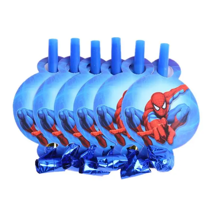 1 упаковка мультфильм на тему Человека-паука вечерние принадлежности бумажные салфетки детские вечерние украшения на день рождения Детские вечерние принадлежности - Цвет: Blowout 6pcs
