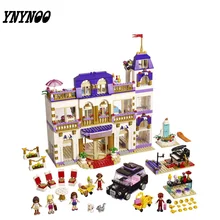 YNYNOO) Друзья серии Heartlake Grand Hotel здания Конструкторы классический для девочек Детская модель игрушечные лошадки Marvel Совместимость