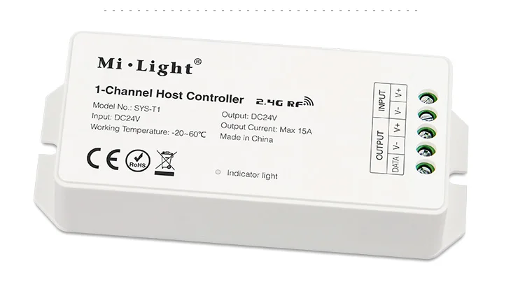 SYS-T1 DC24V 2,4G RF 1-Channel светодиодный Управление; телефона Wi-Fi DMX Alexa Управление работы FUT089 FUT088 B8 B4/T4 B0 Управление;