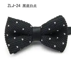 Новый корейский вязаный галстук-бабочка Для мужчин вязать бантом вечерние жениха Свадебные банты галстук жениха Для мужчин одноцветное