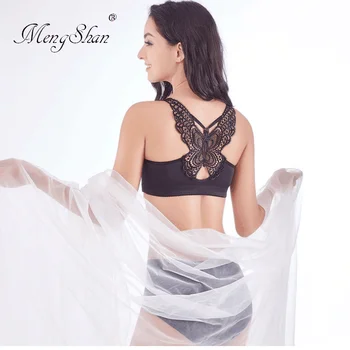 

Fat mm, fat and cup a set of underwear Sexy Butterfly Back big size bra set Agglomeration adjustment type plus size bra set