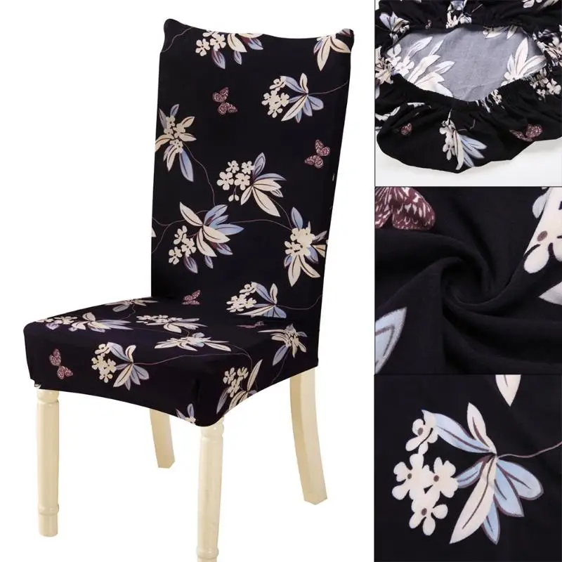 Съемная соединенная эластичная накидка для сиденья эластичный цветочный домашний стул съемные мебельные Чехлы для Банкет Ресторан - Color: 2