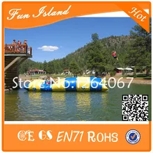 12x3 м надувная водная капля, прыжок воды, надувная катапульта воды, водяная подушка для продажи