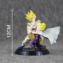 Great 12cm Dragon Ball Z Son Gohan Son Goku with dragonball Father and Son PVC Action