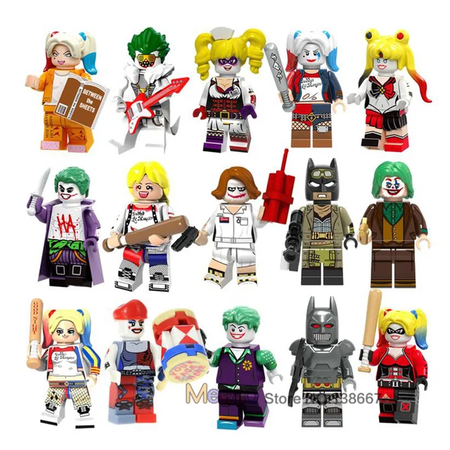 

Building Blocks Single Sale Batman Joker DC Super Heroes Poison Harley Quinn Suicide Squad Action Model Bricks Kids Toy