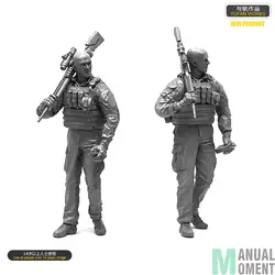 Высокая Guality миниатюрный 1/35 американский морской уплотнитель коммандер индивидуальный Солдат Смола Модель Набор фигурок Лоо-25