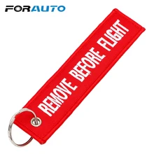 FORAUTO Ключи Кольца Брелоки багажная бирка брелок с этикеткой Удалить перед полетом автомобиль-Стайлинг Аксессуары для интерьера