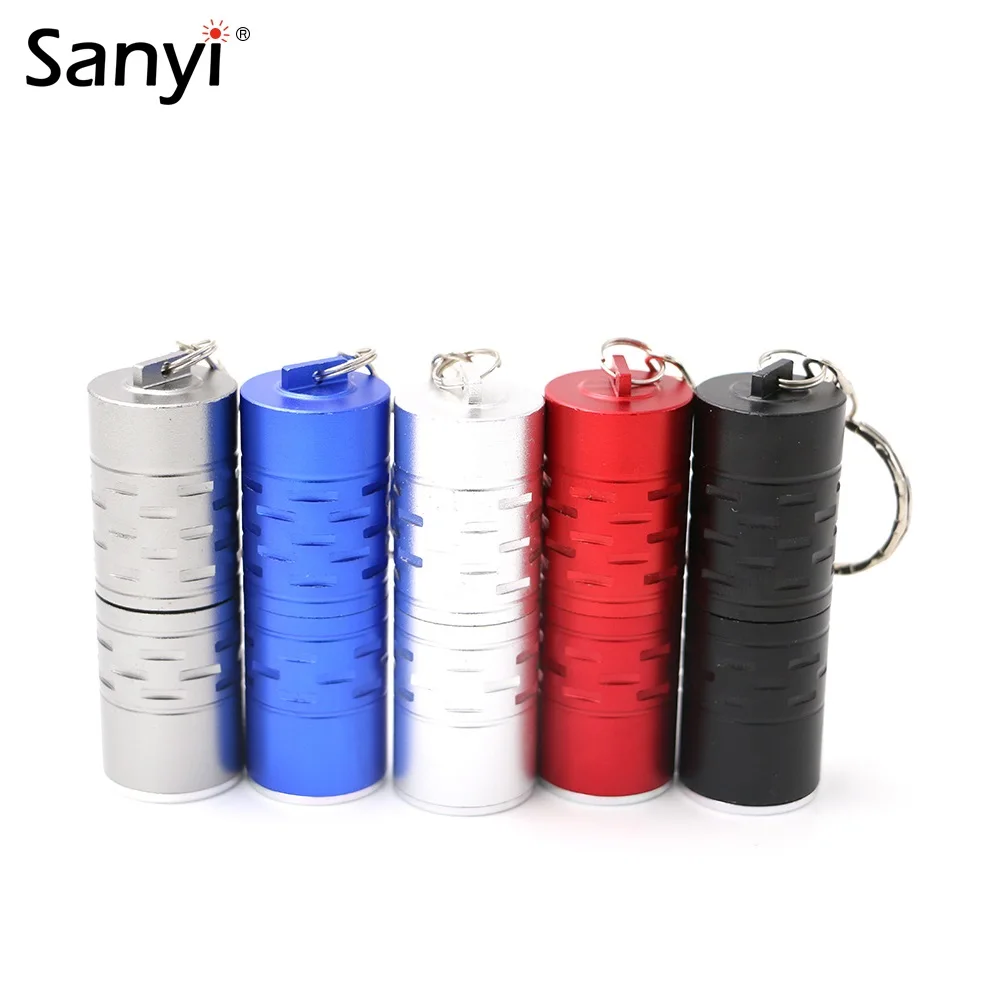 

Sanyi XML T6 LED Mini Tactical Flashlight Keychain Lamp 3-Mode Key Chain Lantern Keyring Torch Rotary Switch Pocket Light