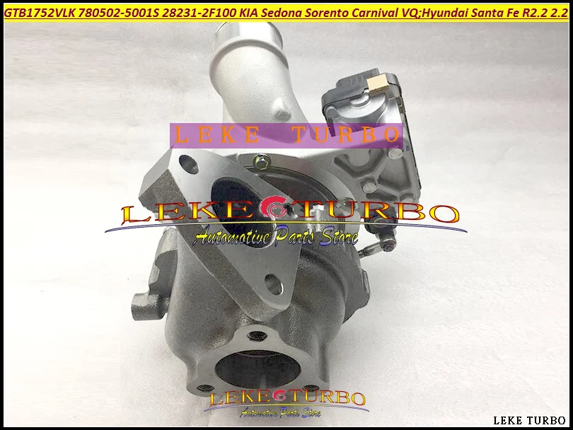 Turbo GTB1752VLK 780502 780502-5001S 780502-0001 28231-2F100 282312F100 For KIA Sedona Sorento Carnival VQ CRDi For Hyundai Santa Fe 2009- R2.2 2.2L (4 