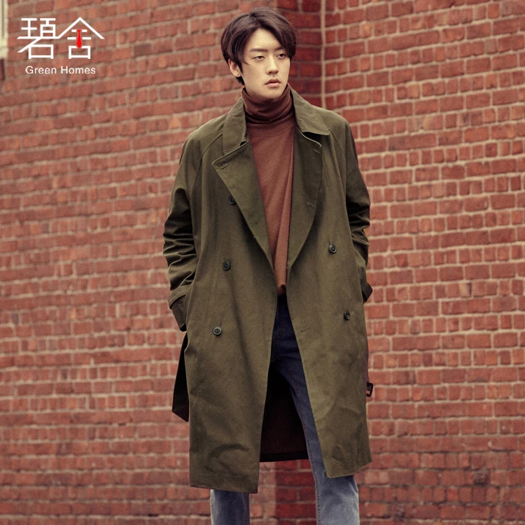 

S-3XL!!Spring and autumn original male youth wind clothes in the long version of the han version of the loose retro casual coat