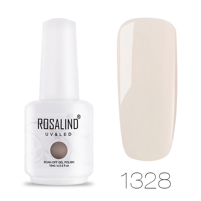 ROSALIND Гель-лак для ногтей 60 цветов чистый цвет 15 мл/1 шт. лак для наращивания ногтей полуперманентный замачивающийся Гель-лак для ногтей УФ - Цвет: 1328