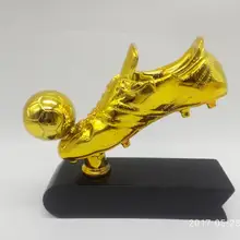 Футбол Золотой ботинок с мячом трофей реплика Золотая Бутса премии Футбол обувь болельщиков сувенир