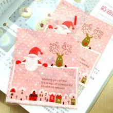 10*11+ 3 см Рождество пожилых и лося,, 100 шт./лот мыло ручной работы упаковка мешок подарок/печенье сумки