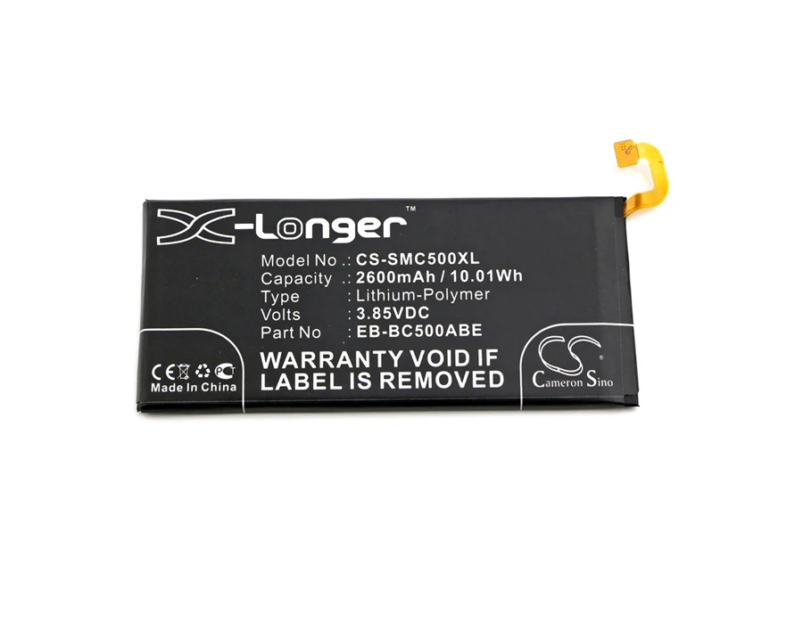 Cameron Sino аккумулятор 2600 мАч для Samsung Galaxy C5 Duos EB BC500ABE TD LTE|cameron sino|battery for samsungbattery samsung
