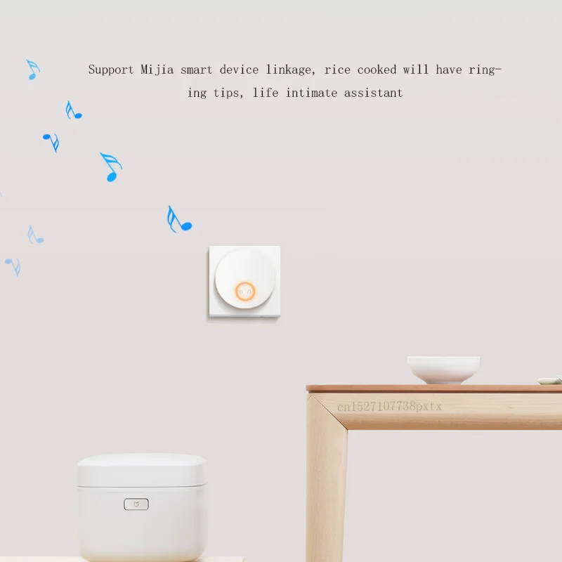 Xiaomi Linptech самогенерирующий беспроводной дверной звонок без батареи без проводки отключение памяти Регулируемая громкость работа с приложением Mihome