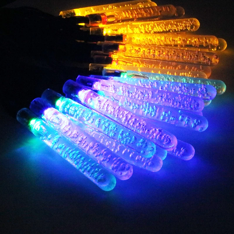 Szyoumy Солнечный лед Light 4.8 м 20 свет строку открытый Водонепроницаемый Рождество украшением праздничного Лампы на солнечных батареях