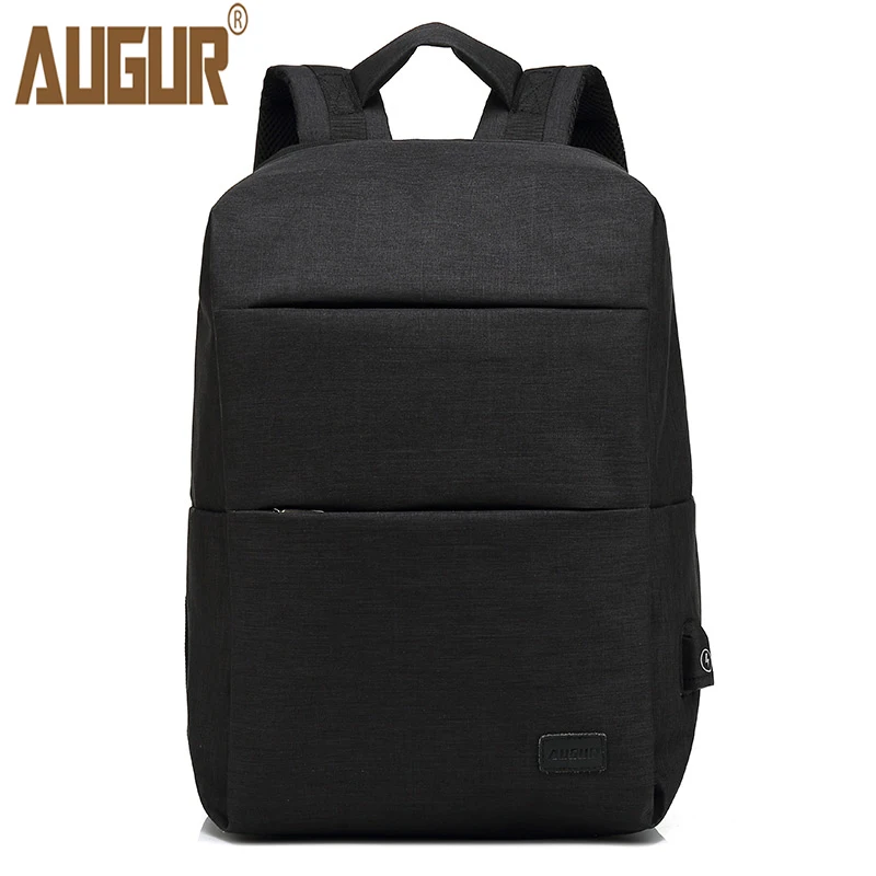 

AUGUR Korean Fashion Style Men Business Backpacks USB Charge Oxford Mens Casual Laptop Computer Bagpack Student Travel Back Bag