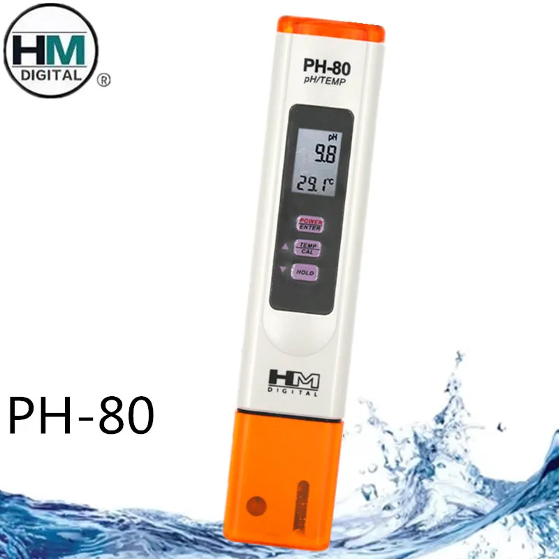 HM Digital PH 80 Waterproof PH Temperature Meter Hydro With Automatic