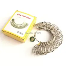 Ювелирные изделия инструменты 4 весы измерители размера кольца кольцо Европы размеры палец кольцо Калибр 36 кольца 50 шт./лот