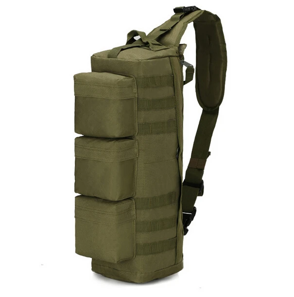 Открытый спортивный джунгли Тактический штурмовой пакет спортивный на молнии одно плечо грудь альпинистская сумка Военная походная сумка - Цвет: GREEN