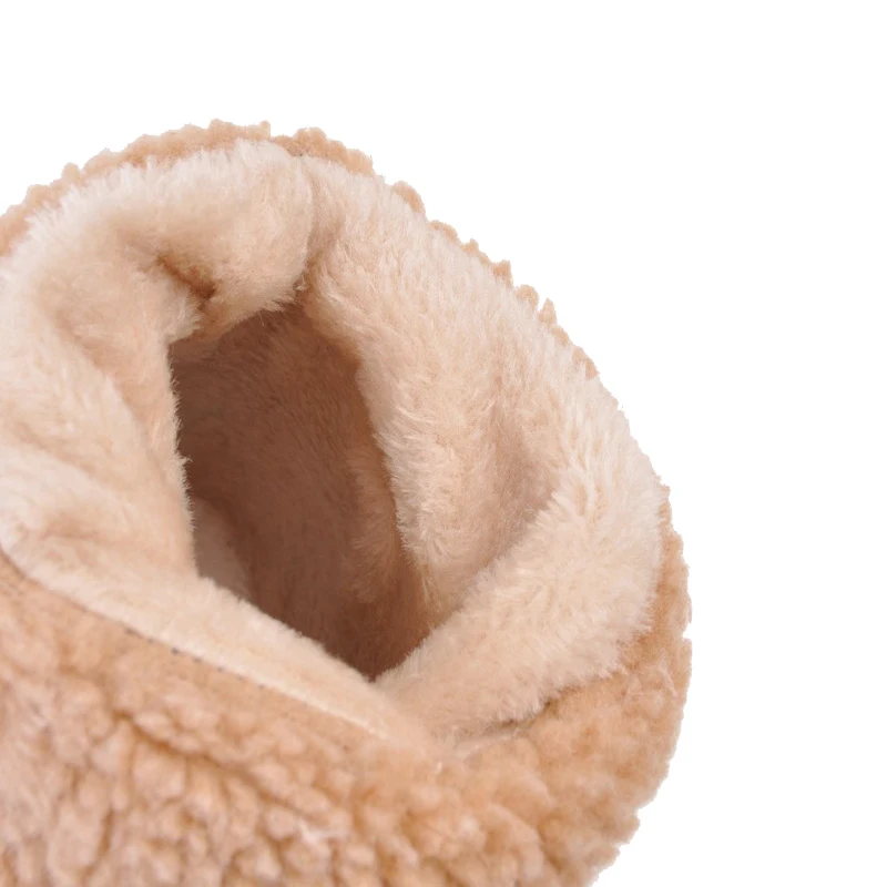 Skup 2018 nowych kobiet buty zimowe śnieg buty pluszowe ciepłe buty damskie Plus rozmiar kwadratowe wysokie obcasy buty damskie kobieta Botas Mujer WSH3133