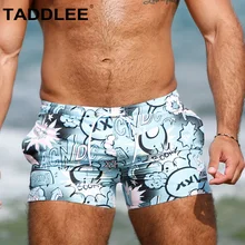 Taddlee брендовые сексуальные мужские шорты купальные для доски купальники большого размера Длинная пляжная одежда мужские плавки мужские пляжные серфинги быстросохнущие Новые