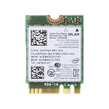 Dell Intel Dual Band Беспроводной-AC 7260 7260NGW NGFF M.2 Bluetooth, Wi-Fi сетевой карты