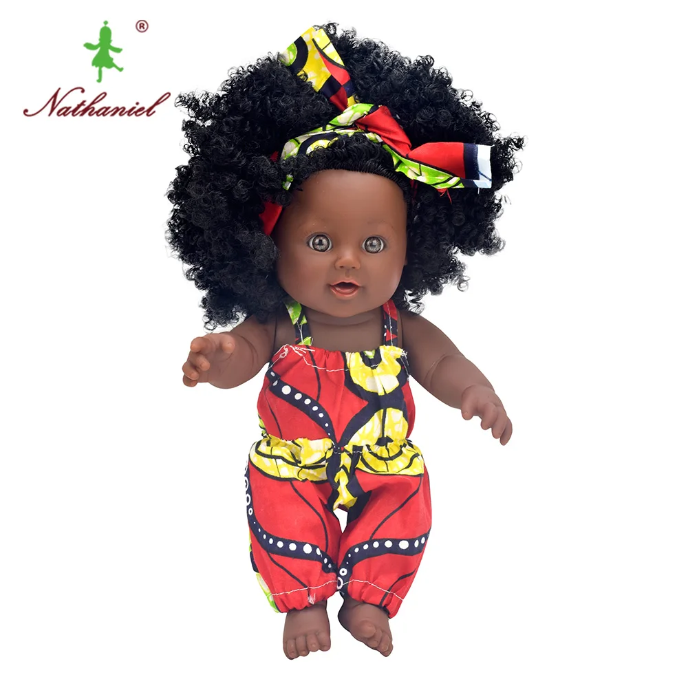 Африканская черная Детская кукла reborn girl 12 дюймов желтая boneca corpo inteiro de silicone reborn baby dolls поп реалистичные дети - Цвет: 08