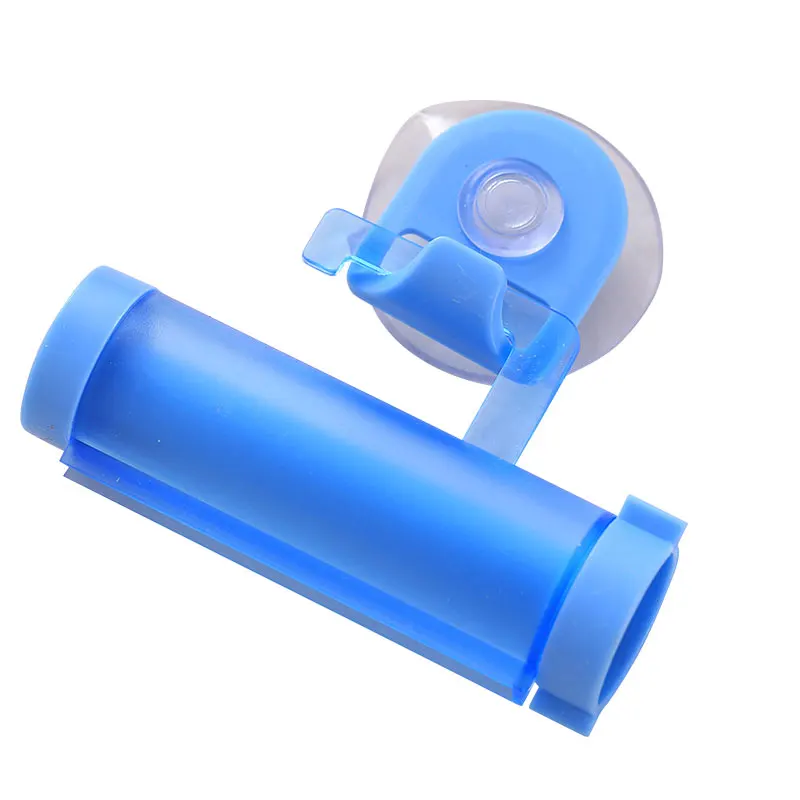 Rolling Toothpaste Dispenser Tube Squeezer Plastic Sucker Hanging Holder Home Dental Cream Bathroom Manual Syringe Gun Dispenser