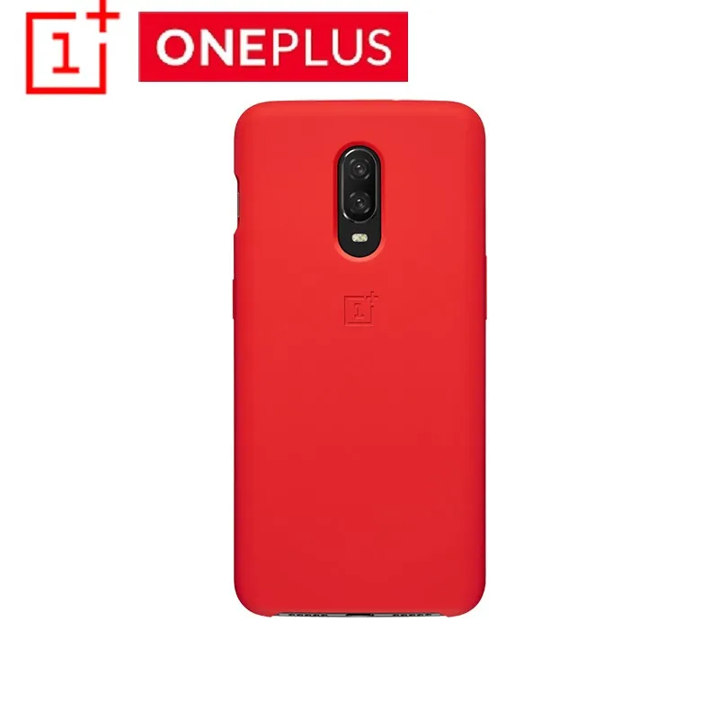 

Original OnePlus 6T Silicone Case Protective Cover official Product Slim Silicone Protective Case Back Cover For OnePlus6T