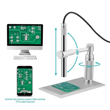 

2MP 500X 8 Leds Digital Microscope Stereo Electronic Microscope USB Endoscope Camera Microscopio for PCB Repair Oral Cavity Test