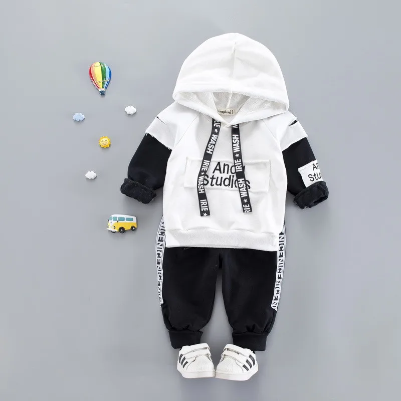 

2018 new autumn active letter kid suit children set baby boy clothing boys clothing baby boy clothes Hoodies+pant clothing set
