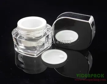 

100pcs/lot hight end empty eye cream jar10ml/10g cosmetic container refill bottle travel kit