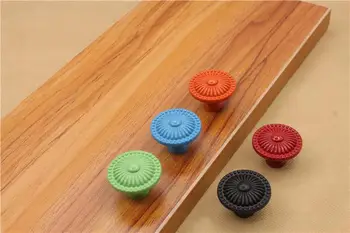 

zinc alloy sub-hole drawer cabinet door handle,round colored furniture knobs