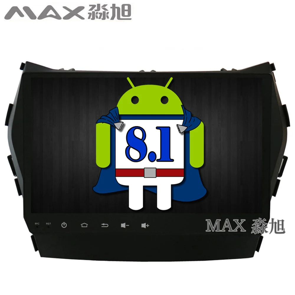 MAX Android 8.1.0 GPS навигационная система для Hyundai IX45 Santa Fe 2013 2014 2015 автомобильное радио RDS