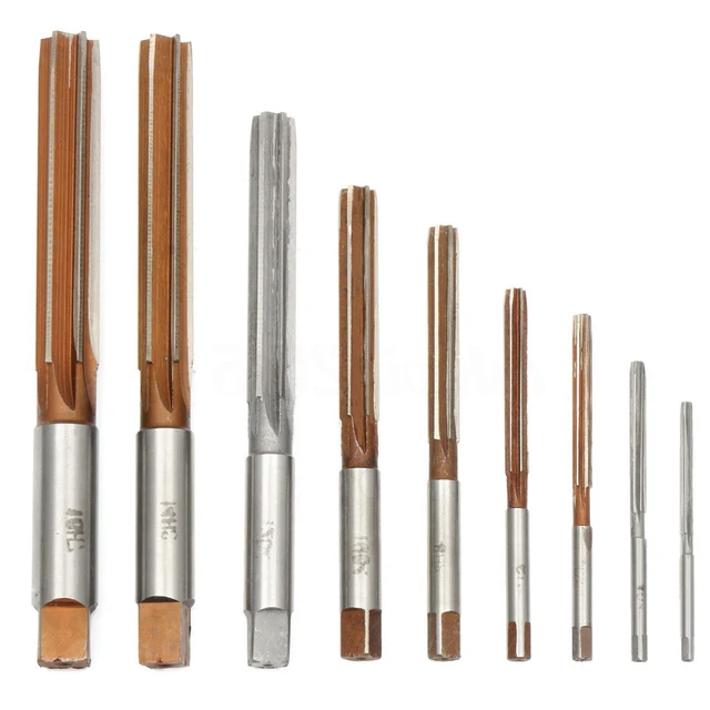 Buy 9pcs Straight Shank Reamer 3/4/5/6/8/10/12/14/16