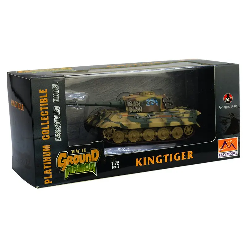 Масштаб 1:72 готовый тяжелый танк Tiger B король тигр Вторая мировая война