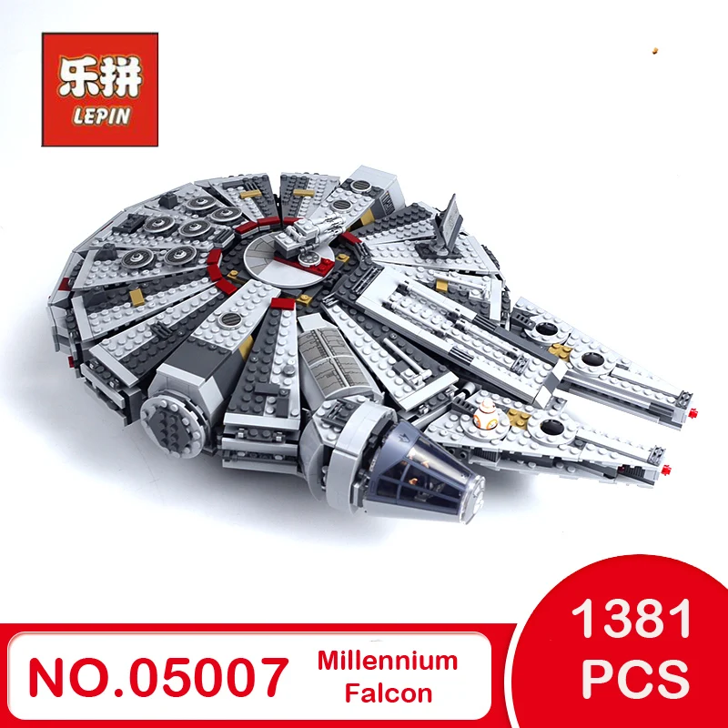 

LEPIN 05007 Star Series War Building Blocks Force Awakens Millennium LEGOings 75105 Falcon Model Toys For Kid Christmas Gift