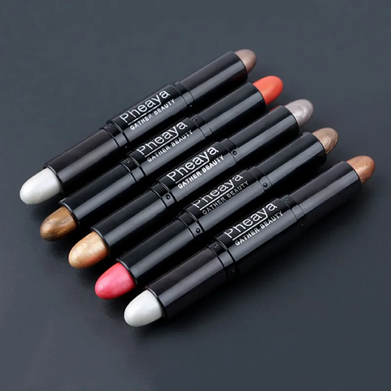 

Double-headed 2 color Lying Silkworm Eye Shadow Pen Pencil New Rotating High-light Repairing Shadow Stick