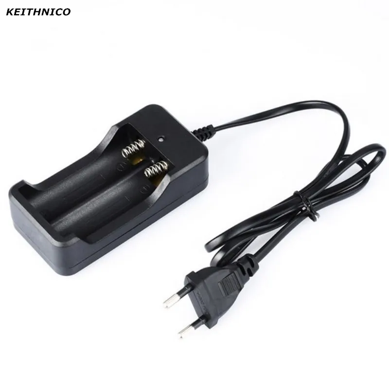 KEITHNICO 18650 зарядное устройство 2 слота AC 110V 220V Dual для зарядки 3 7 V литий ионный