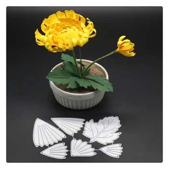 

YINISE Die Cut Metal Cutting Dies For Scrapbooking Stencils Daisy Flower DIY Album Cards Decoration Embossing Folder Die Cuts