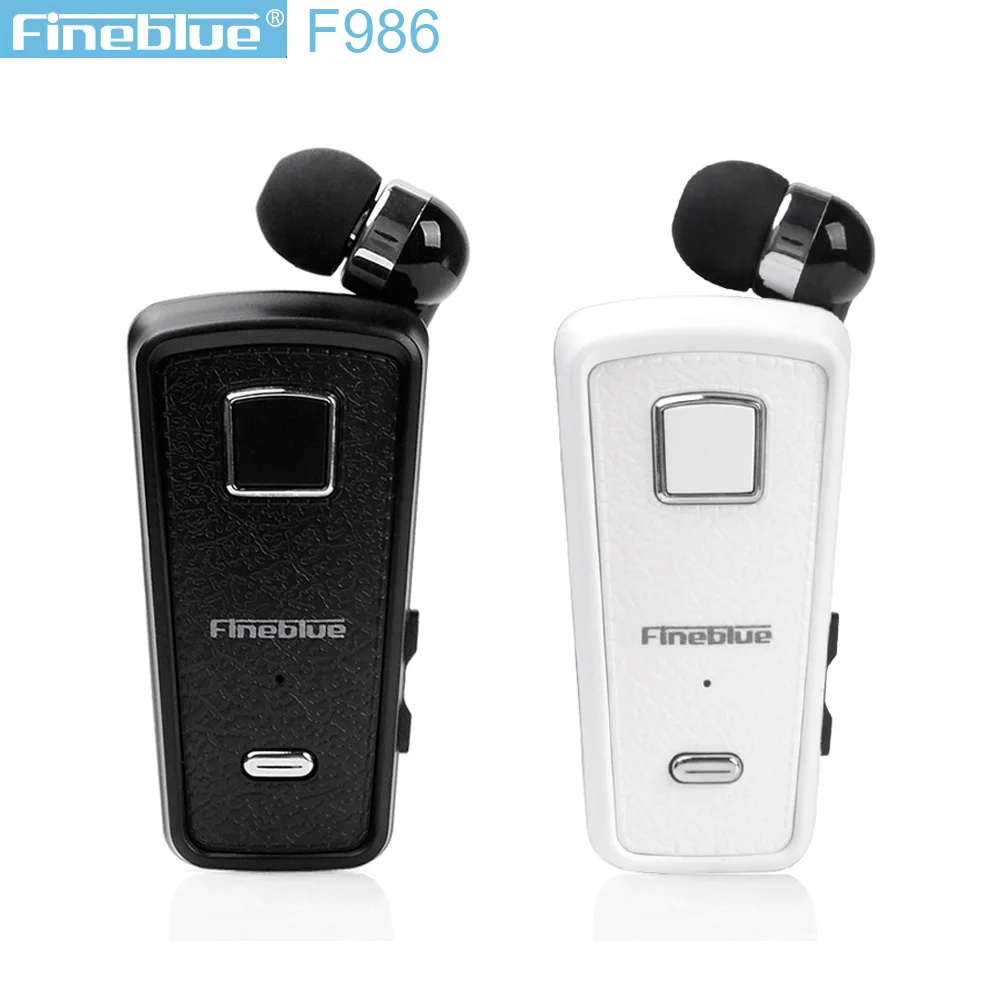 Дешево Оригинальные наушники Fineblue F986, Bluetooth, наушники вкладыши, гарнитура с микрофоном, мини беспроводные наушники, вибрация, напоминающая
