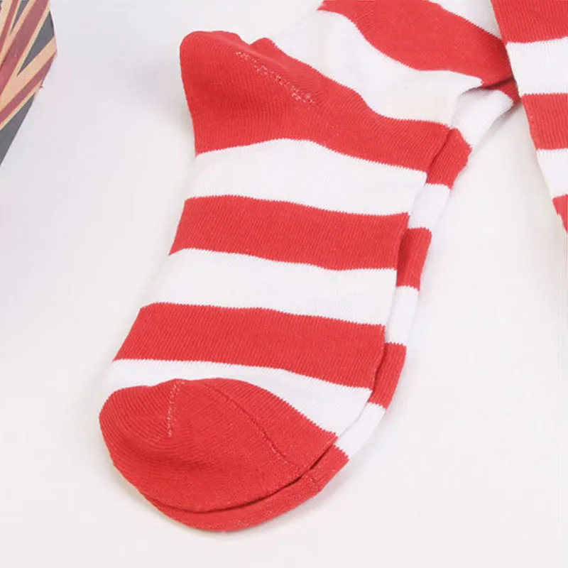Halloween Lovely Student Anime Cosplay Striped Long Stocking Girl Thigh High Over Kneel Sock Sexy Women Warm Onesize Stockings