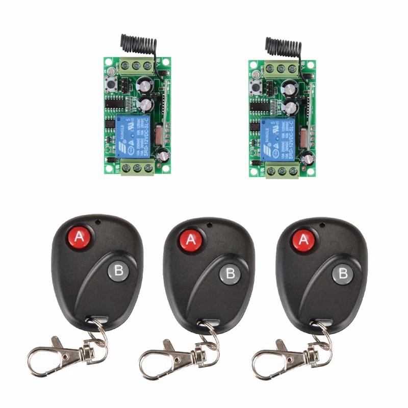 

Free shiiping DC12V 1CH RF 315MHZ /433MHZ receiver rf wireless remote control switch system