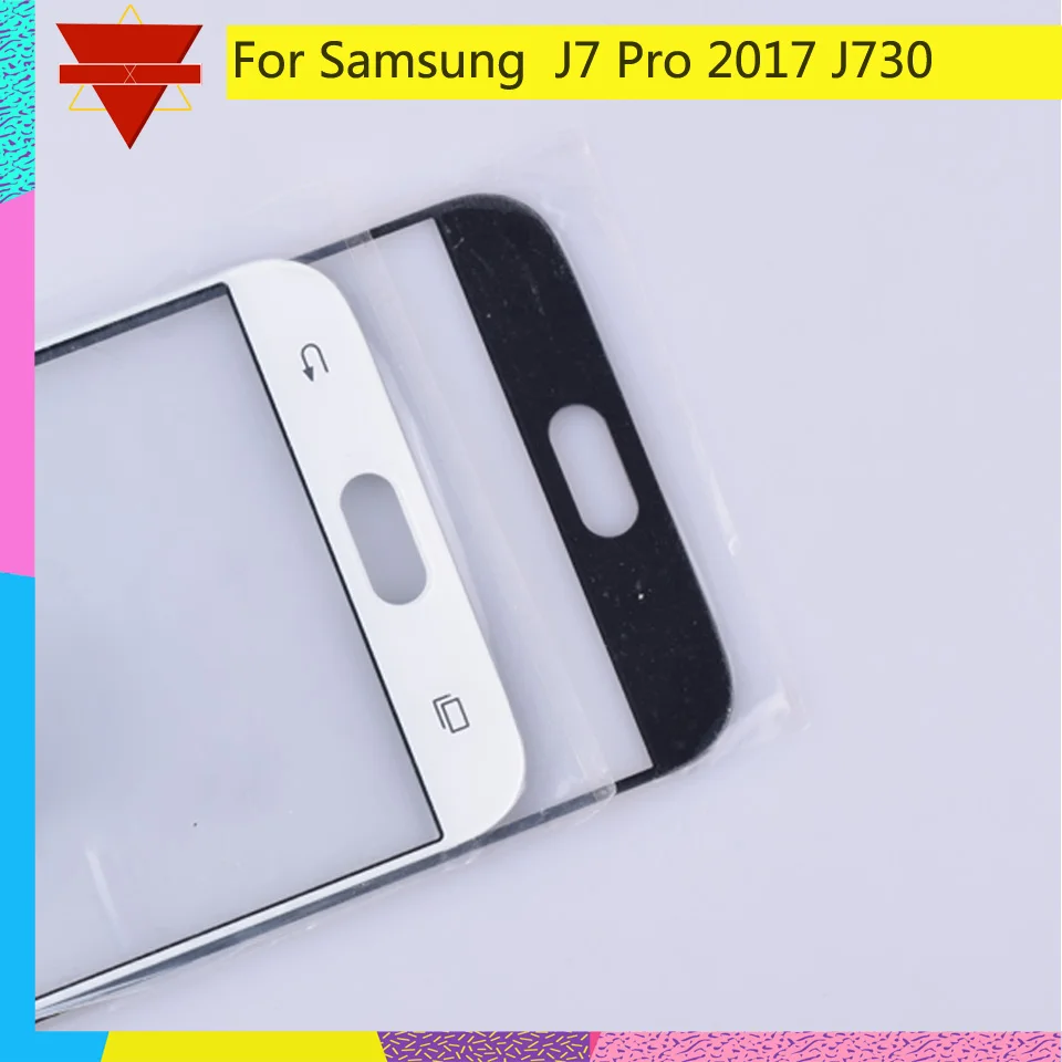 10 шт./лот для samsung Galaxy J7 Pro J730 J730F SM-J730F SM-J730G/DS сенсорный экран передняя стеклянная панель сенсорный ЖК-экран Внешний